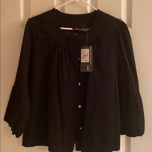 Black Button-Up Blazer NWT - Picture 4 of 10